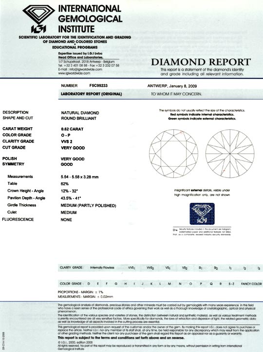 Foto 9 - Diamant 0,62ct Brillant IGI VVS 1A-Brillanz, D5071