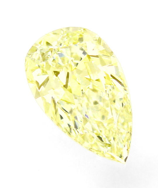 Foto 2 - Diamant Tropfen 1,05 ct Sensationell Yellow Zitrone HRD, D6529