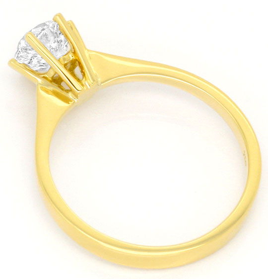 Foto 3 - Einkaraeter Solitär-Brillant-Diamant-Ring 18K Gelbgold, R2574